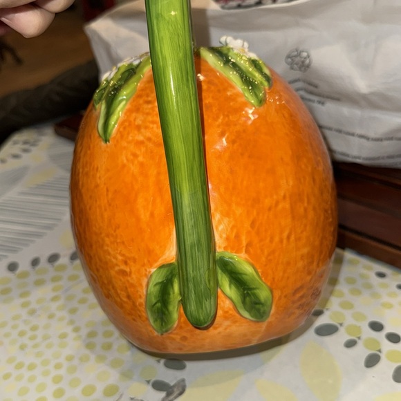 VINTAGE MARTH STEWART ORANGE PITCHER FOR SALE - Picture 4 of 8